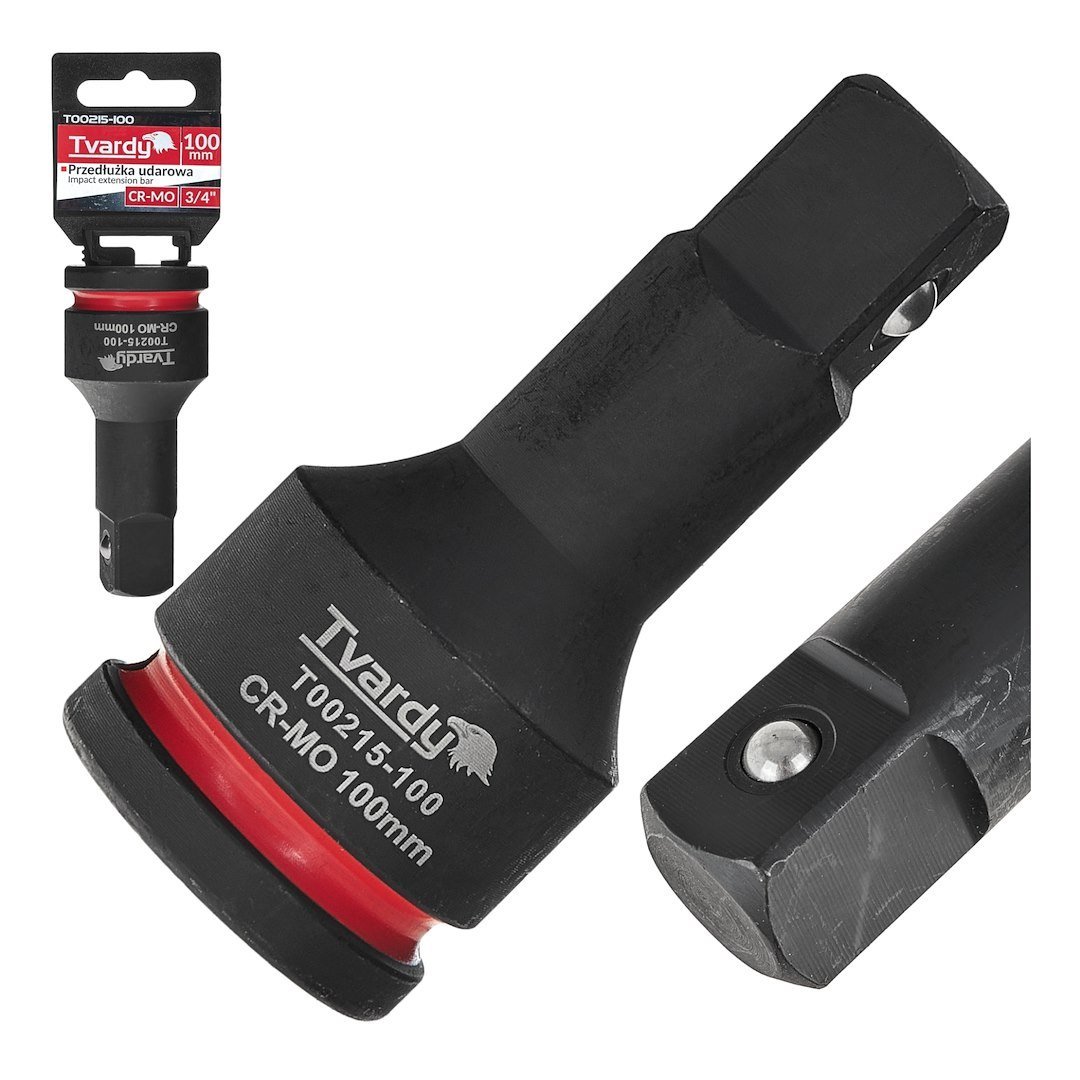 Smūginis galvučių ilgintuvas 3/4″, 100 mm Cr-Mo TVARDY T00215-100